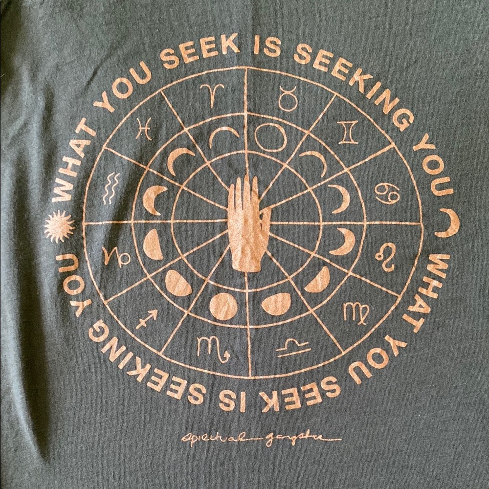 Spiritual Gangster Dark Gray Tank Top with Gold Print